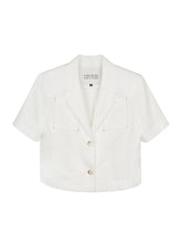 Load image into Gallery viewer, EMKM Pocket Stitch Jacket White
