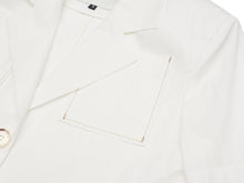 Load image into Gallery viewer, EMKM Pocket Stitch Jacket White