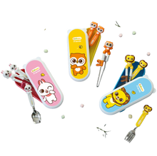 Load image into Gallery viewer, EDISON friends chopsticks easy hard case set with fork