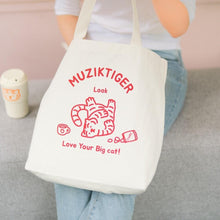 Load image into Gallery viewer, MUZIK TIGER Look Tiger Big Eco Bag