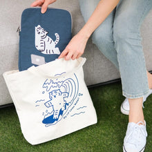 Load image into Gallery viewer, MUZIK TIGER Surfing Tiger Big Eco Bag