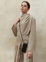 Load image into Gallery viewer, ARNO iPhone Case with Rope Strap Pink Dot Navy