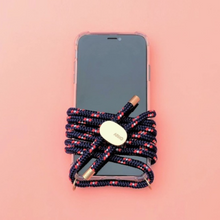Load image into Gallery viewer, ARNO iPhone Case with Rope Strap Royal Navy