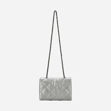 Load image into Gallery viewer, KWANI Lozenge Micro Silver Studded Bag