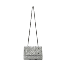 Load image into Gallery viewer, KWANI Lozenge Micro Silver Studded Bag