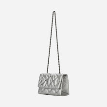Load image into Gallery viewer, KWANI Lozenge Micro Silver Studded Bag