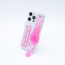 Load image into Gallery viewer, SECOND UNIQUE NAME Tube Bear Phone Clear Case Pink
