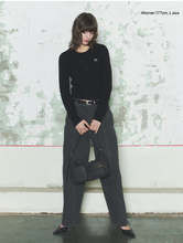 Load image into Gallery viewer, FALLETT Pigment Curved Pants Black
