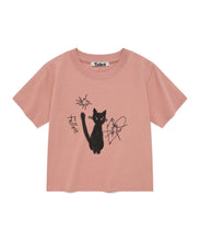 Load image into Gallery viewer, FALLETT Night Nero Crop Short Sleeve Pink
