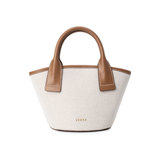 Load image into Gallery viewer, LOEKA Marqueta S Tote Bag Combi Brown
