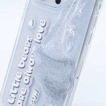 Load image into Gallery viewer, SECOND UNIQUE NAME Tube Bear Phone Clear Case Silver
