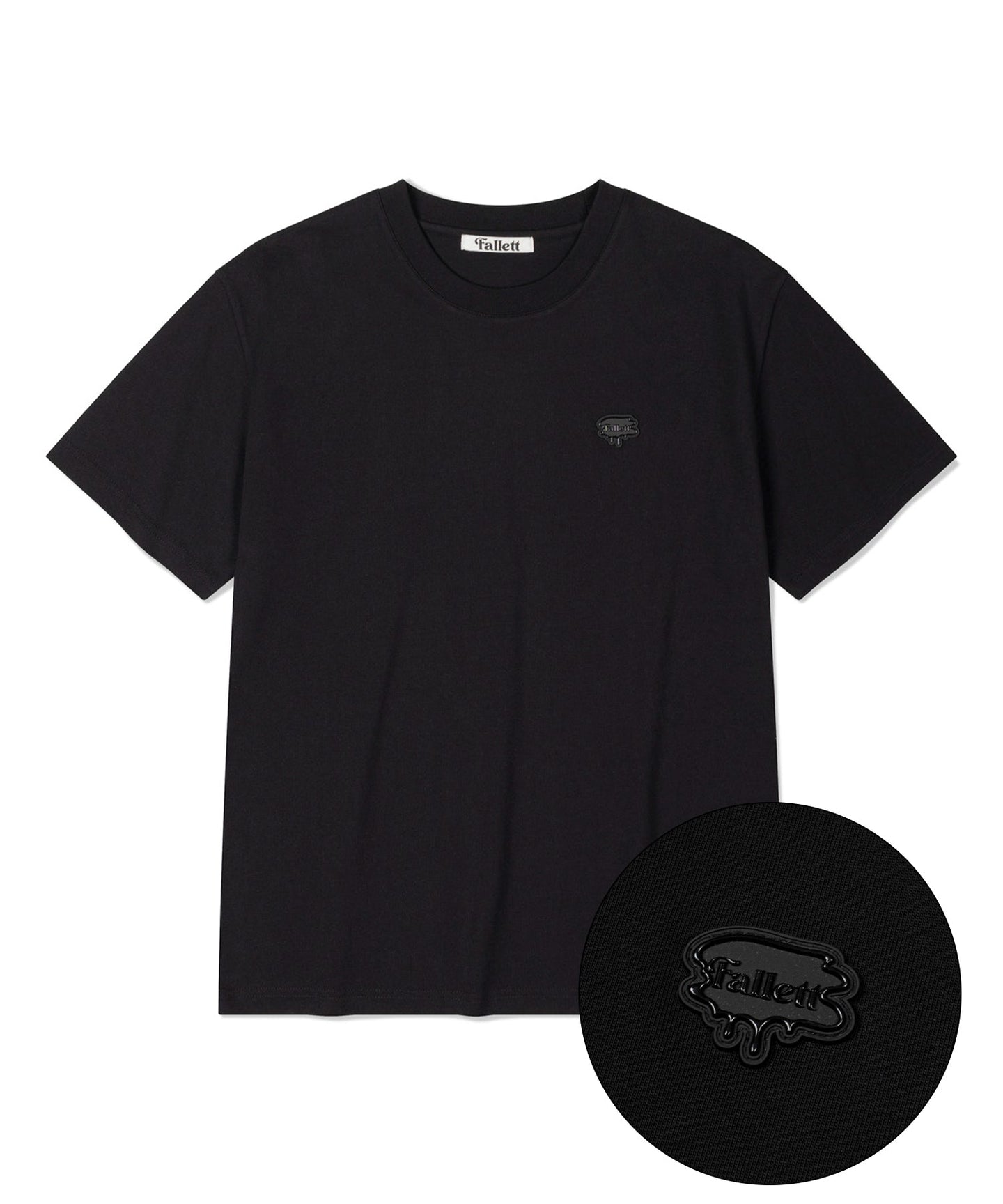 FALLETT Small Brush Logo Short Sleeve Black