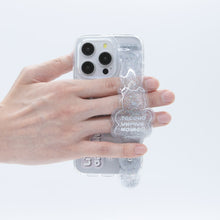 Load image into Gallery viewer, SECOND UNIQUE NAME Tube Bear Phone Clear Case Silver
