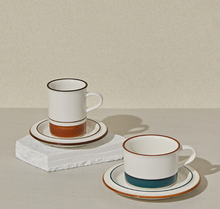 Load image into Gallery viewer, [HUEUM] Line Cup &amp; Saucer Set
