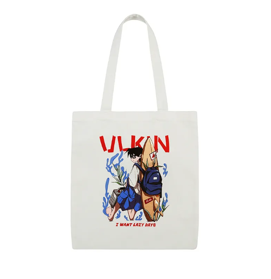 [2024 CAST] (OMNIART) ULKIN I want lazy days Canvas Bag