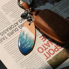Load image into Gallery viewer, [WOODMENT] A Piece of Wave Keychain
