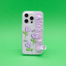 Load image into Gallery viewer, SECOND UNIQUE NAME Check Gobull Band Clear Phone Case Purple
