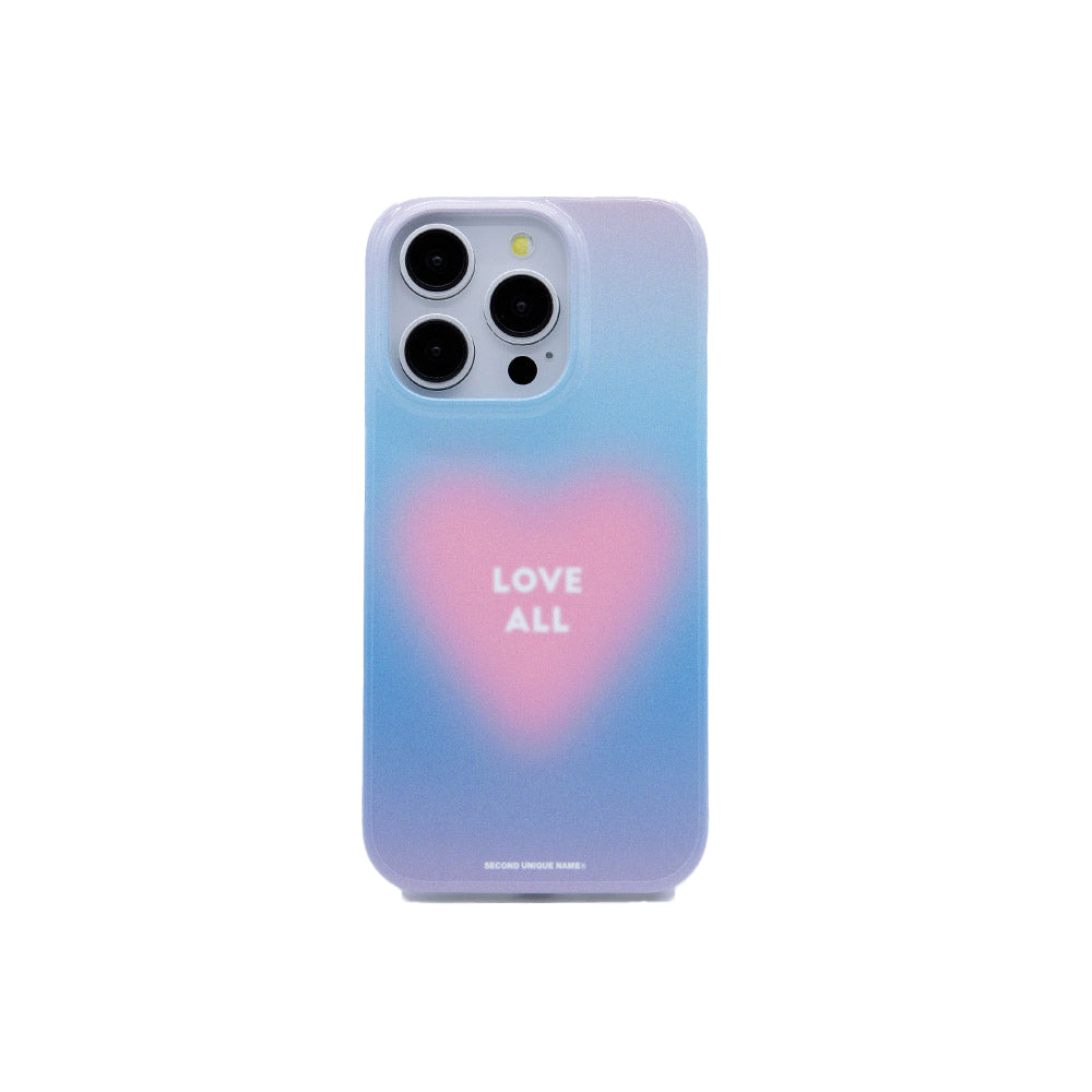 SECOND UNIQUE NAME Love All Graphic Phone Case Blue