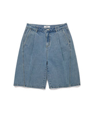 Load image into Gallery viewer, FALLETT Bermuda Denim Shorts Blue
