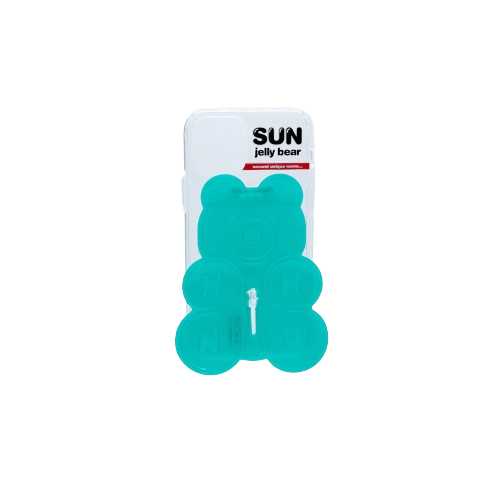 SECOND UNIQUE NAME SUN CASE CLEAR JELLY BEAR GREEN