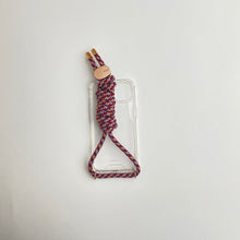Load image into Gallery viewer, ARNO iPhone Case with Rope Strap Burgundy Mix
