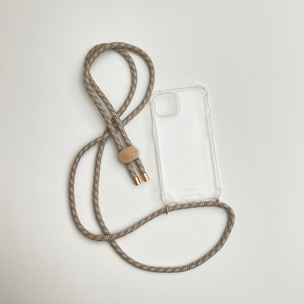 ARNO iPhone Case with Rope Strap Oatmeal Cream