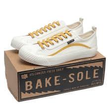 Load image into Gallery viewer, BAKE-SOLE Omelet Sneakers White Yellow
