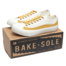 Load image into Gallery viewer, BAKE-SOLE Tart Sneakers White Yellow
