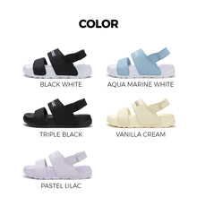 Load image into Gallery viewer, AKIII CLASSIC Quick Slide Ver.2 Sandals Black White
