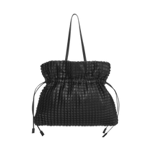 Load image into Gallery viewer, KWANI Square Embossed Bag Big Tote Black
