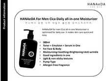 Load image into Gallery viewer, [GGD] HANAeDA FOR MEN CICA Daily all-in-one Moisturizer &amp; Propolis Daily all-in-one Cleanser set
