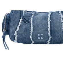 Load image into Gallery viewer, MYSHELL Shell Denim Small Shoulder Bag Blue
