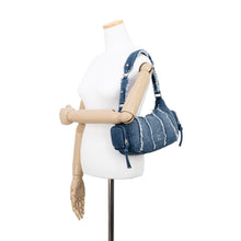 Load image into Gallery viewer, MYSHELL Shell Denim Small Shoulder Bag Blue
