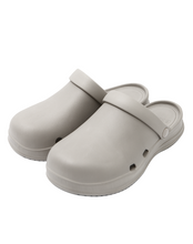 Load image into Gallery viewer, 23.65 Bisbee Rubber Mules Warm Grey
