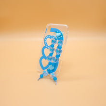 Load image into Gallery viewer, SECOND UNIQUE NAME Sun Case Heart Bubble Light Blue
