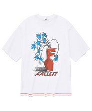 Load image into Gallery viewer, FALLETT Drawing Vase Short Sleeve Tee White
