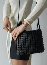 Load image into Gallery viewer, KWANI Square Embossed Bag Mini Tote Black
