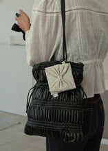 Load image into Gallery viewer, KWANI My Dear Bow Bow Mini Pouch Sleek Dove
