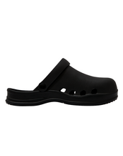 Load image into Gallery viewer, 23.65 Bisbee Rubber Mules Black
