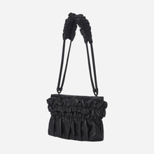 Load image into Gallery viewer, KWANI Tate Ruched Bag Mini Black

