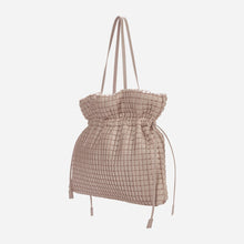 Load image into Gallery viewer, KWANI Square Embossed Bag Big Tote Pink

