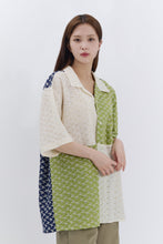 Load image into Gallery viewer, BEYOND CLOSET Collection Line Archive Pattern Cutting Open Collar Shirt Lime
