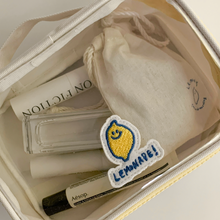 Load image into Gallery viewer, SECOND MORNING PVC Transparent Zipper Storage Bag Lemon
