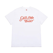 Load image into Gallery viewer, CALLMEBABY CURSIVE LOGO TEE WHITE
