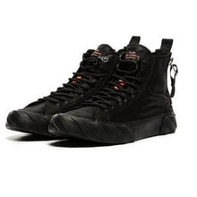 Load image into Gallery viewer, AGE SNEAKERS High Top Carbon Canvas Black &amp; Orange
