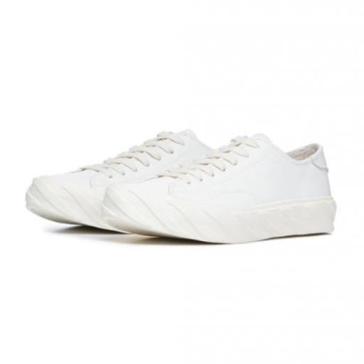 AGE SNEAKERS Low Cut Cow Leather White