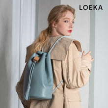 Load image into Gallery viewer, LOEKA Millie Backpack Fog Blue
