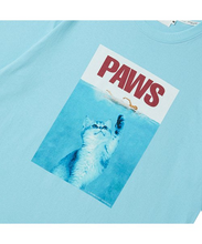 Load image into Gallery viewer, BEYOND CLOSET Paws Summer Print T-Shirt Sky Blue
