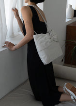 Load image into Gallery viewer, KWANI My Dear Bow Bow Tote Bag Sleek Dove
