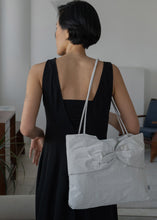 Load image into Gallery viewer, KWANI My Dear Bow Bow Tote Bag Sleek Dove
